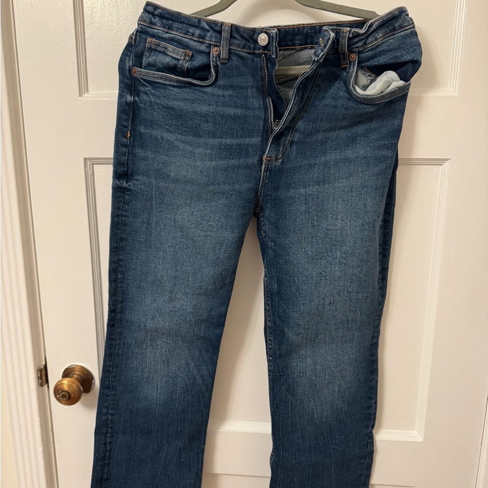 Zara Women’s Dark Blue Straight Jeans